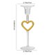 thumbnail image 3 of Candelabro de cristal en forma de corazón - Decoración romántica alta con vela, azul amarillo rosa, 8,3 pulgadas, elegante centro de mesa para bodas, cenas, fiestas y adornos para el hogar, 3 of 6