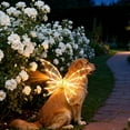 thumbnail image 7 of Light up Fairy Wings for Dogs, Pet Glowing Wings Costume with LED Lights, Christmas Cosplay Puppy for Medium Large Dog, Parade Photo Props, Dress Your Dogs Like Butterfly, 7 of 7