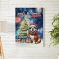 thumbnail image 2 of Merry Christmas and Happy New Year Santa Bulldog Holiday Xmas Winter 2025 Vertical Matte Canvas Poster Dog Lover Gifts Idea Wall Art Home Decor - 00024, 2 of 5