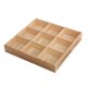 thumbnail image 5 of Organizador de Cajones para Cocina perfecl Bandeja de almacenamiento de madera 9 rejillas 10x10x4.7CM, 5 of 8