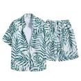 thumbnail image 2 of Awdenio Floral Hawaiian Shirt Set for Men Summer Button Up Shirt Short Sleeve Tropical Casual Aloha Shirt and Shorts Set, 2 of 5