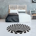 thumbnail image 4 of POINTERTECK Black Rug Anti- Floor Mats Area Rug Living Room 80cm, 4 of 8