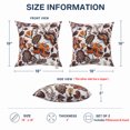 thumbnail image 6 of YLLN 18x18 in Outdoor Throw Pillows Set of 2, Waterproof & Fade-Resistant, Decorative Cushion With hidden zipper, for Patio Furniture (Red Flower), 6 of 7