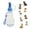 Baby Blue, variant on Choco Nose Patented Portable No-Drip Travel Water Bottle/Feeder for Dogs/Puppies/Cats/Rabbits and Other Small Sized Animals -8 oz. Leak-Proof Nozzle 16mm, Pink (H258)