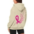 thumbnail image 5 of Bovemsi Sweatshirt for Women Breast Cancer Awareness Hoodies Ribbon Graphic Full Zip Up Oversized Fleece Jackets Clothes Zip Up Hoodie, 5 of 7