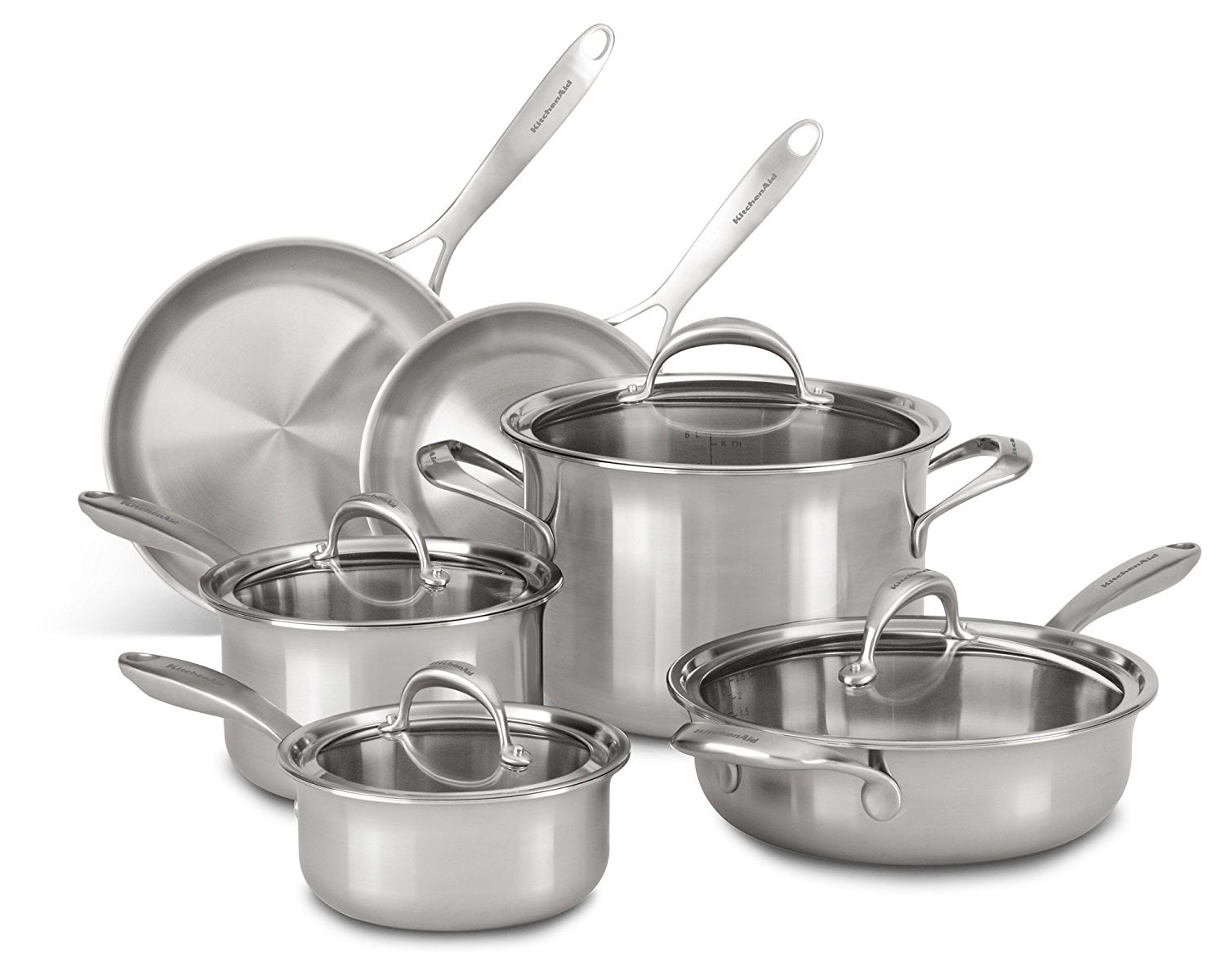 KitchenAid KC2CS10ST 5ply Copper Core 10Piece Set Cookware