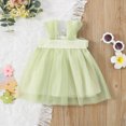 thumbnail image 4 of KPOPLK Baby Girls Spaghetti Strap Dress Toddler Summer Dresses Kids Beach Casual Sundresses with Pockets for 6M-4 Years(2-3 Years,Light Green), 4 of 4