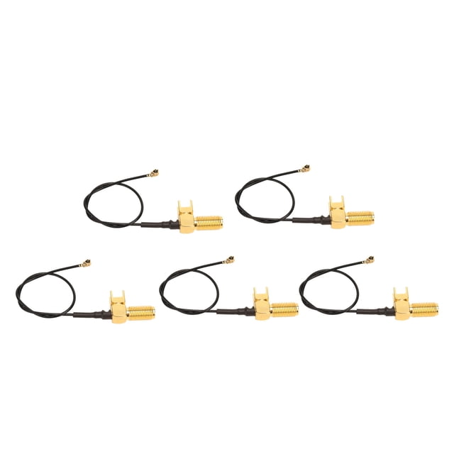 5PCS RF Extension Pigtail,RF Extension Cable Welded Plate SMA Elbow To IPEX Terminal Cable Antenna Pigtail 50ohms ,for GPS System Antenna Assembly