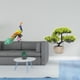 thumbnail image 2 of Estatua del pavo real,Estatua de pavo real,adorno de escritorio creativo y divertido,Árbol bonsái artificial,Árbol bonsái artificial para decoración de escritorio de interior y, 2 of 8