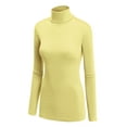 thumbnail image 1 of MBJ Womens Long Sleeve Rib Turtleneck Top Pullover Sweater ( S - XXXL ), 1 of 3