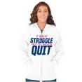 thumbnail image 4 of This Aint My First Cardio Workout Pun Zip Up Hoodie Men's Women's Brisco Brands S, 4 of 6