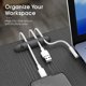 thumbnail image 4 of VIKEFON-organizador de cables de silicona, Clips de gestión de bobinadora USB, autoadhesivo para ratón, teclado, auriculares para iPhone, 4 of 5