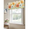 thumbnail image 6 of Vintage Flower Valances for Windows, Rod Pocket Kitchen Valance Curtains - Soft & Washable Small Window Treatment for Living Room,&nbsp;Bathroom, Art Floral Pattern , 42x12 Inch, 1 Panel, 6 of 9