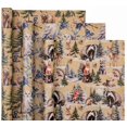 thumbnail image 2 of Rollo de papel para envolver Navidad WRAPAHOLIC Kraft 3 rollos, 2 of 7