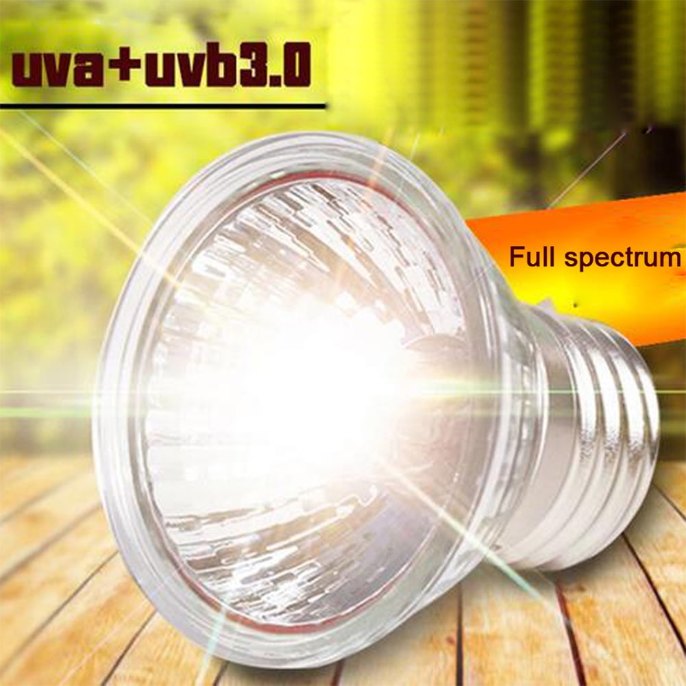 25/50/75W UVA+UVB 3.0 Heating Lamp Bulb Basking Heater for Pet Reptile Brooder 