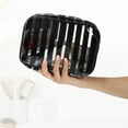 thumbnail image 4 of Unique Bargains Clear Toiletry Bag Transparent Makeup Bag Travel Zipper Cosmetic Organizer for Women 8.07"x2.56" Black, 4 of 7
