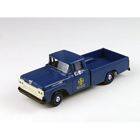 1953 Ford F100 Pickup - Classic Metal WorksTM HO 1960 F100 Ford 1/2-Ton Pickup Truck - Santa Fe (Dark Blue) - Assembled
