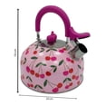 thumbnail image 3 of Tetera Way to Celebrate de Acero Inoxidable con Estampado de Cerezas de 2.5 Litros, 3 of 4