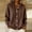 Coffee, variant on Women's Hooded Knit Sweater, Button Front Long Sleeve with Drawstring, Solid Ribbed Trim for Fall Winter