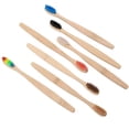 thumbnail image 1 of Natural Bamboo Toothbrush Set Soft Bristle Charcoal Teeth Whitening, 1 of 1