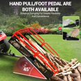 thumbnail image 5 of ATV UTV Trailer Tow Behind Dump Cart, 1500 lbs 15 Cubic Feet Steel Dump Trailer, Garden Utility Trailer with Removable Sides, Heavy Duty Yard Garden Trailer Pull Behind Dump Trailer for Lawn, Red, 5 of 8
