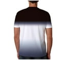 thumbnail image 5 of Waiimak Hommes Décontracté Col Rond Populaire Gradient Sport Manches Courtes Tops T-Shirt, 5 of 5
