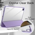 thumbnail image 3 of JETech Case for Samsung Galaxy Tab A9+ / A9 Plus 11-Inch 2023, Clear Transparent Hard PC Back, Protective Tri-Fold Stand Slim Tablet Cover, Auto Wake/Sleep (Light Purple), 3 of 6