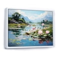thumbnail image 2 of Designart "Jade Lotus China Art painting II" Chinese Floater Framed Canvas Wall Art, 2 of 7