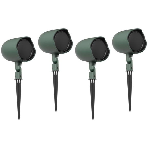 (4) JBL GSF3-GN 3" Landscape Ground Stake or Wall Mount 70v Commercial Speaker