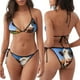 thumbnail image 3 of Disketp Blue Sky Meadow Cute Cow para Bañador de Dos Piezas para Mujer, Bikini Sexy Halter String, Conjunto de Bikini en Triángulo, 3 of 6