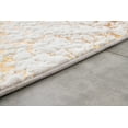 thumbnail image 2 of Lily Luxury Chinchilla Faux Fur Abstract Gilded Rectangular Area Rug, 2 of 9