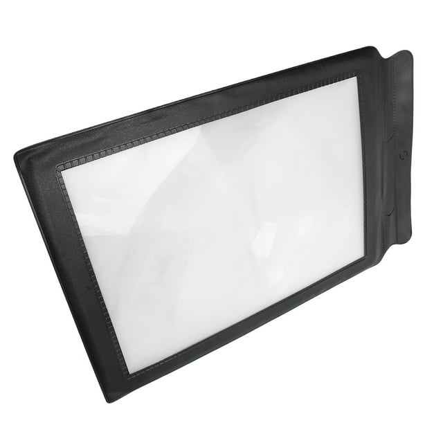 Ligadore de página entera, lupa de pvc óptica flexible fácil de contener objetos pequeños 12.4 x 7.7in para leer bibliotecas para ancianos