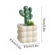 thumbnail image 3 of Faux Cactus Greenery in Ceramic Pot for Home Office Desk Decor 1-Piece, 3 of 6