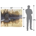 thumbnail image 5 of Wild Wings Gone Fishing 2 Officially Licensed Silky Touch Super Soft Throw Blanket 50' x 60', 5 of 6