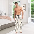 thumbnail image 6 of FORMRS Mens Pajama Pants with Pockets Soft Cotton Sleepwear Lounge Bottoms, Sizes S-2XL, Beige Cute Cats, 6 of 7