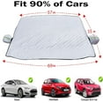 thumbnail image 2 of Car Windshield Snow Cover, Windshield Cover for Ice and Snow, Car Windshield Cover,Snow Cover with Side Mirrors Cover,Windshield Shade for Car SUV CRV Trucks, 2 of 6