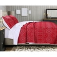 thumbnail image 1 of Holly, Cross Stitch style Quilt Set, 3-Piece-King, 1 of 2