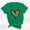 Green, variant on Leopard Print Heart T-Shirt for Womens Short Sleeve Crew Neck Tee Fashion Valentine's Day Shirts Petite Tops