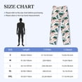 thumbnail image 4 of Picia Hawaii Palms Mens Soft Woven Cotton Elastic Waistband Sleep Pajama Pant Lounge Sleep Pant With Pockets And Drawstring-Large, 4 of 9