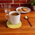 thumbnail image 5 of Unique Bargains 1 Pc Coaster Heat Insulation Mat Drink Coaster Yellow Cotton rope, 5 of 5