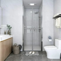 vidaXL Shower Door Clear ESG 33.9"x74.8"