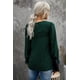 thumbnail image 1 of ABPHQTO Blusa de mujer con volantes y lunares verdes suizos, 1 of 5