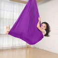thumbnail image 2 of Kinder Schwingen Hngematte, Schaukel Elastisch Indoor Cuddle Hammock 280*150cm Purple, 2 of 5