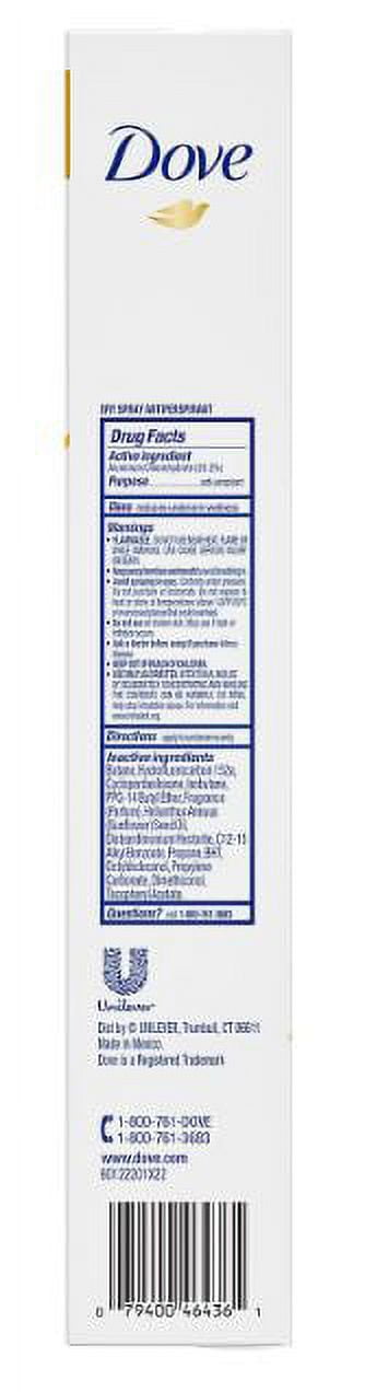 4 Pack - Dove Dry Spray Antiperspirant Deodorant Cool Essentials 3.8 oz