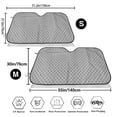 thumbnail image 3 of Daiia Gray Plaid Windshield Sun Shade for Car SUV Truck (Small ), Car Sun Shade Windshield, Car Shades for Front Windows, Sunshade for Car Windshield, 3 of 7