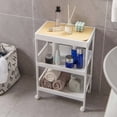 thumbnail image 4 of Costway Chariot Utilitaire Roulant 2 Pcs 3 Niveaux avec Plateau Amovible, 4 of 10