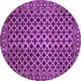 thumbnail image 1 of Ahgly Company Indoor Round Southwestern Purple Country Area Rugs, 8' Round, 1 of 4
