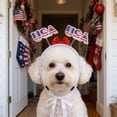 thumbnail image 6 of 4th of July Decorations Pet Bowknot Hat,Patriotic Pet Apparel Hat Headband Decor For Small Medium Dogs Cats Party,Photo Shooting,Holiday Gathering,5.12x4.33x1.26 Inch, 6 of 6