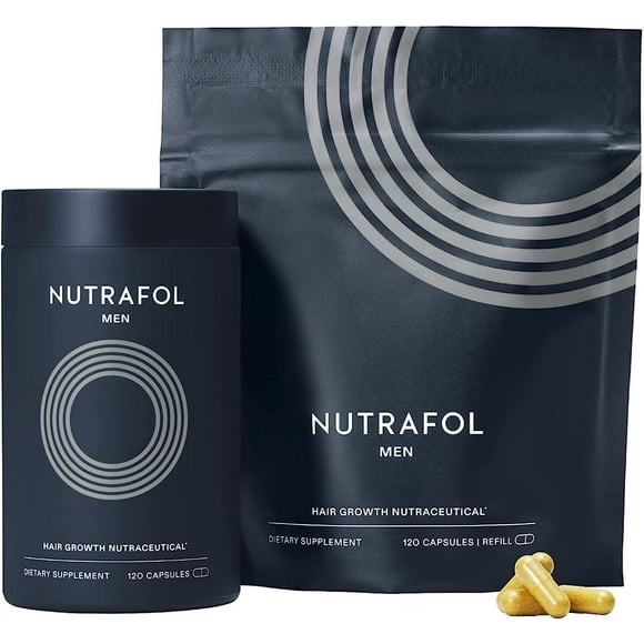 Suplementos para el crecimiento del cabello Nutrafol Men, suministro de 2 meses, 2 veces