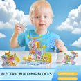 thumbnail image 4 of DIY Track Electric Gear Building Blocks Toy Set Interlocking Learning Blocks Motorized Spinning Gears Building Educational Toys, 4 of 4